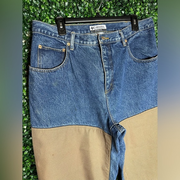 Columbia Size 36 Tough Mother Brush Briar Guard Denim Jeans Men’s Hunting - Picture 2 of 8